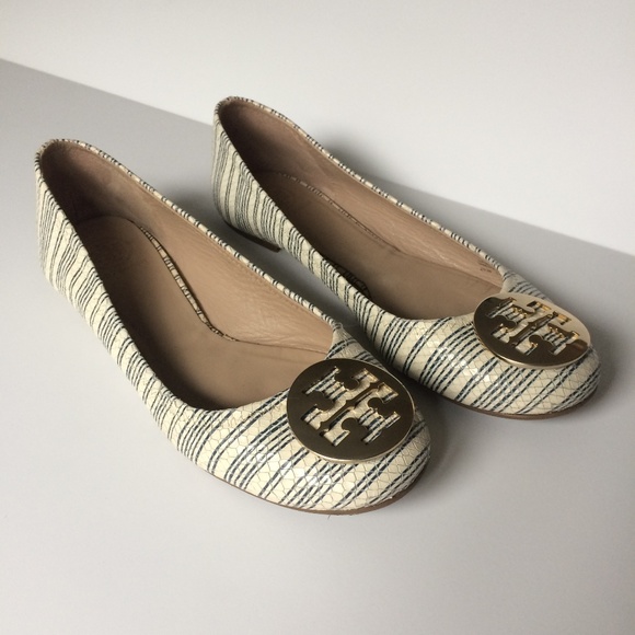 Tory Burch Shoes - Tory Burch Reva Vitraux Ballet Flat Piano Stripe